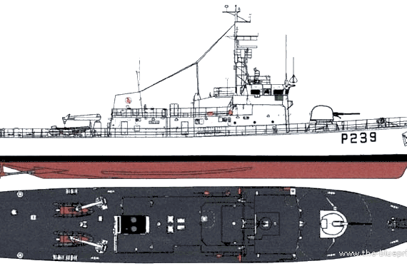 Корабль HMS Peacock [Corvette] (1997) - чертежи, габариты, рисунки